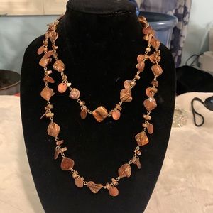 Mixed stone 22 inch necklace